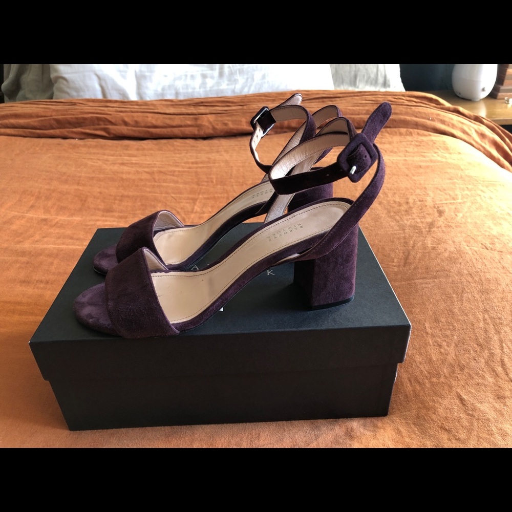 Barneys New York suede sandals
